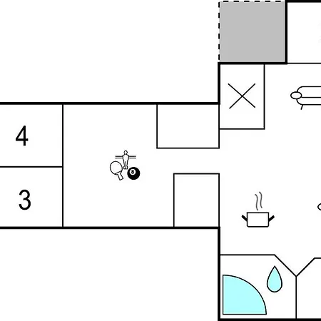 Gorgeous In With Kitchen בית נופש Sjolund